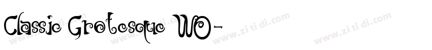 Classic Grotesque W0字体转换